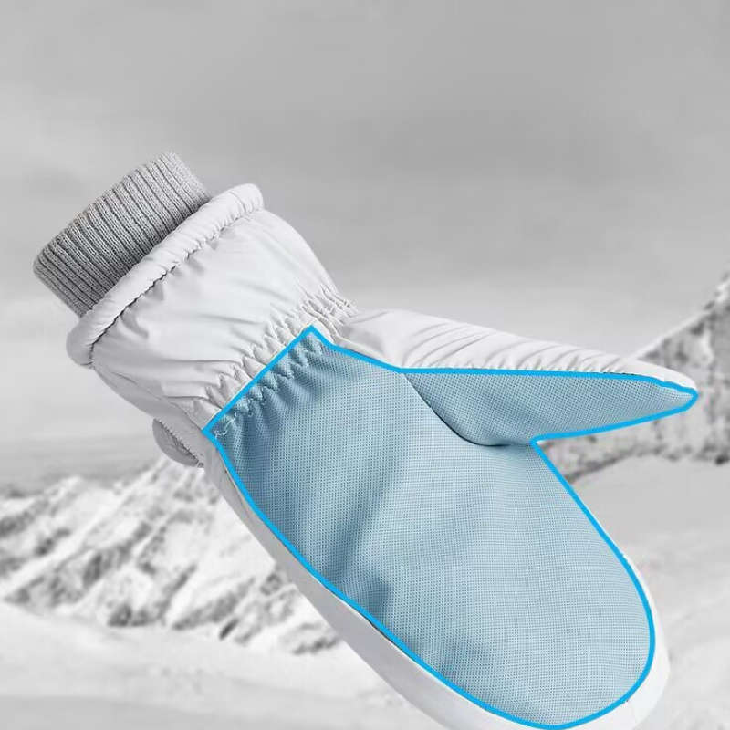 1 Pair Violet One Size Warm Gloves