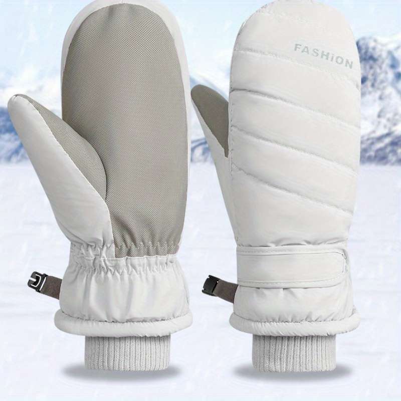 1 Pair Violet One Size Warm Gloves