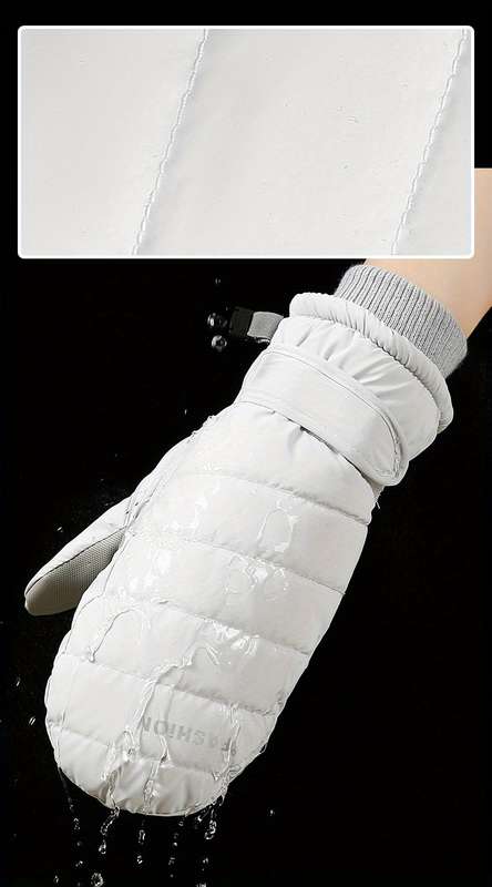 1 Pair Violet One Size Warm Gloves