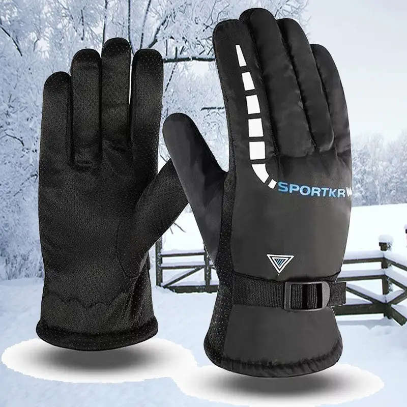 1pairs Thickened and Warm Men's Winter Riding Gloves for Electric Motorcycles and Motorcycles