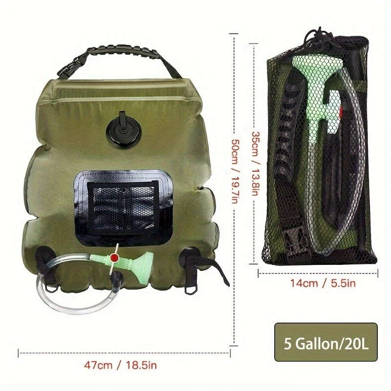 Solar Heated Camping Shower Bag