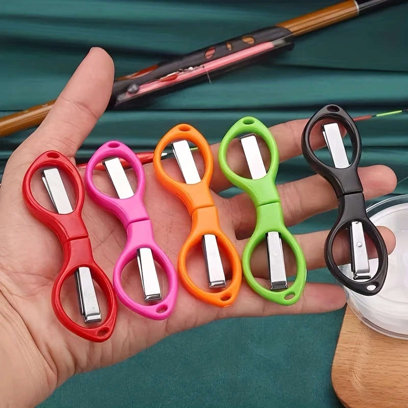 1pc Compact And Portable Folding Scissors Perfect For Travel Fishing And More Color Sent Randomly