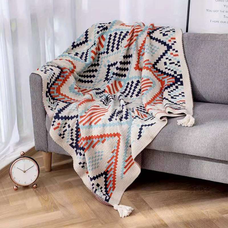 1ps Blanket Color Checkered Mosaic size 150x200cm