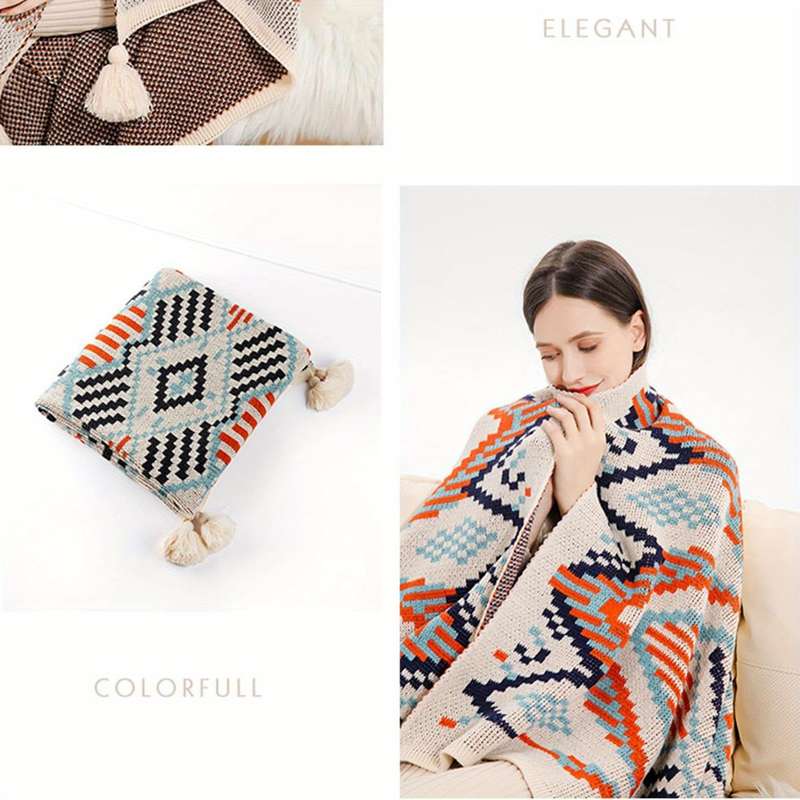 1ps Blanket Color Checkered Mosaic size 150x200cm
