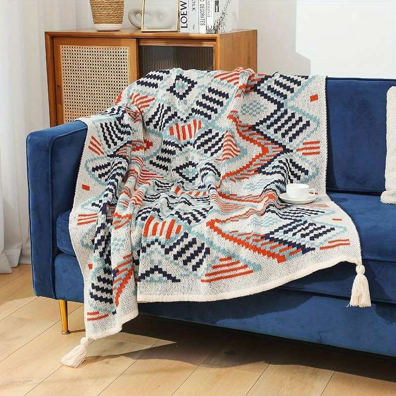 1ps Blanket Color Checkered Mosaic size 150x200cm