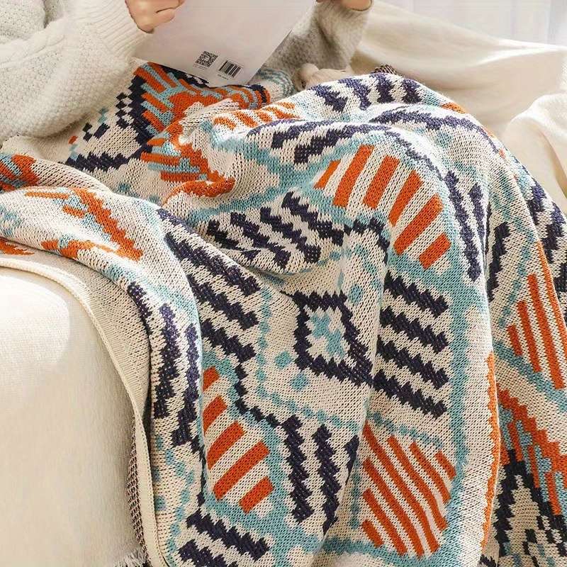 1ps Blanket Color Checkered Mosaic size 150x200cm