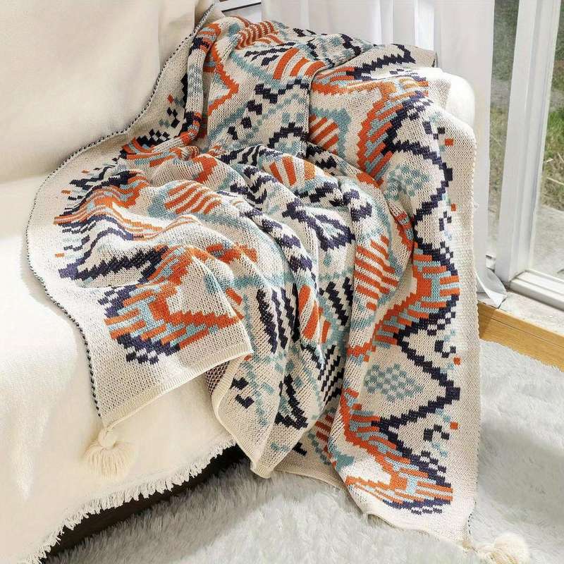 1ps Blanket Color Checkered Mosaic size 150x200cm