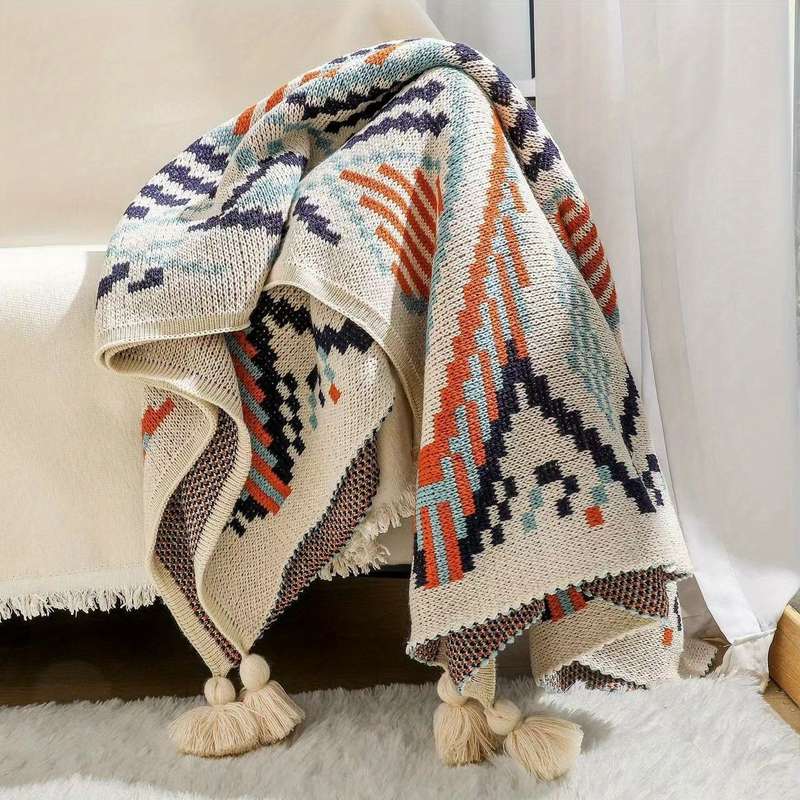 1ps Blanket Color Checkered Mosaic size 150x200cm