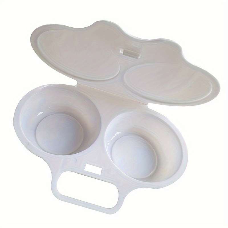 1pc Easy-Clean Microwave Egg Poacher Durable Plastic Omelette Maker Perfect for Kitchen Dining