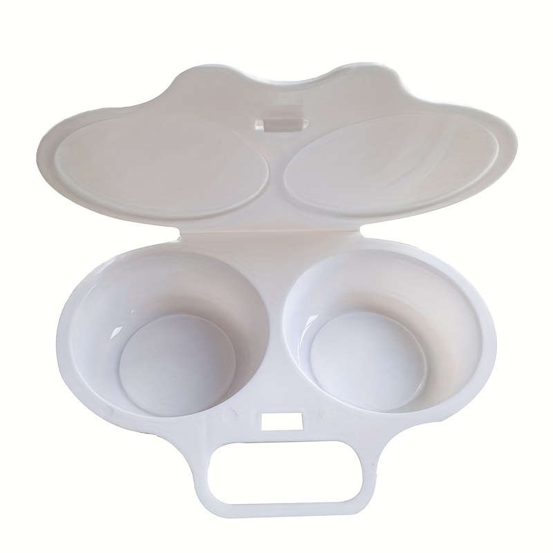 1pc Easy-Clean Microwave Egg Poacher Durable Plastic Omelette Maker Perfect for Kitchen Dining