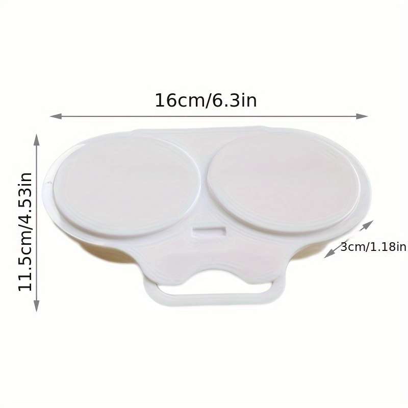 1pc Easy-Clean Microwave Egg Poacher Durable Plastic Omelette Maker Perfect for Kitchen Dining