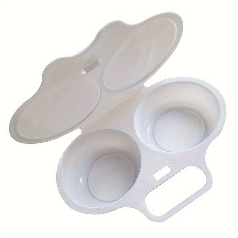 1pc Easy-Clean Microwave Egg Poacher Durable Plastic Omelette Maker Perfect for Kitchen Dining