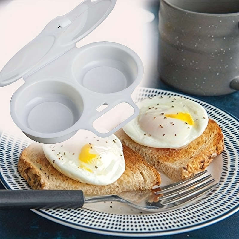 1pc Easy-Clean Microwave Egg Poacher Durable Plastic Omelette Maker Perfect for Kitchen Dining