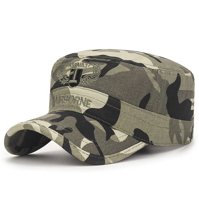 1pc Spring And Autumn Camouflage Outdoor Sports Flat Cap For Men And Women Casual Sunshade Cotton