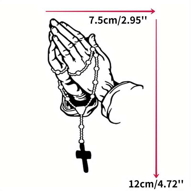 1pc Black   Jesus Christian Themed Stickers