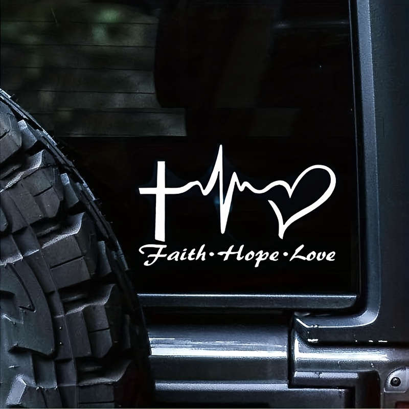 1pc Silvery White Jesus Christian Themed Stickers