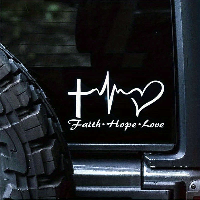 1pc Silvery White Jesus Christian Themed Stickers