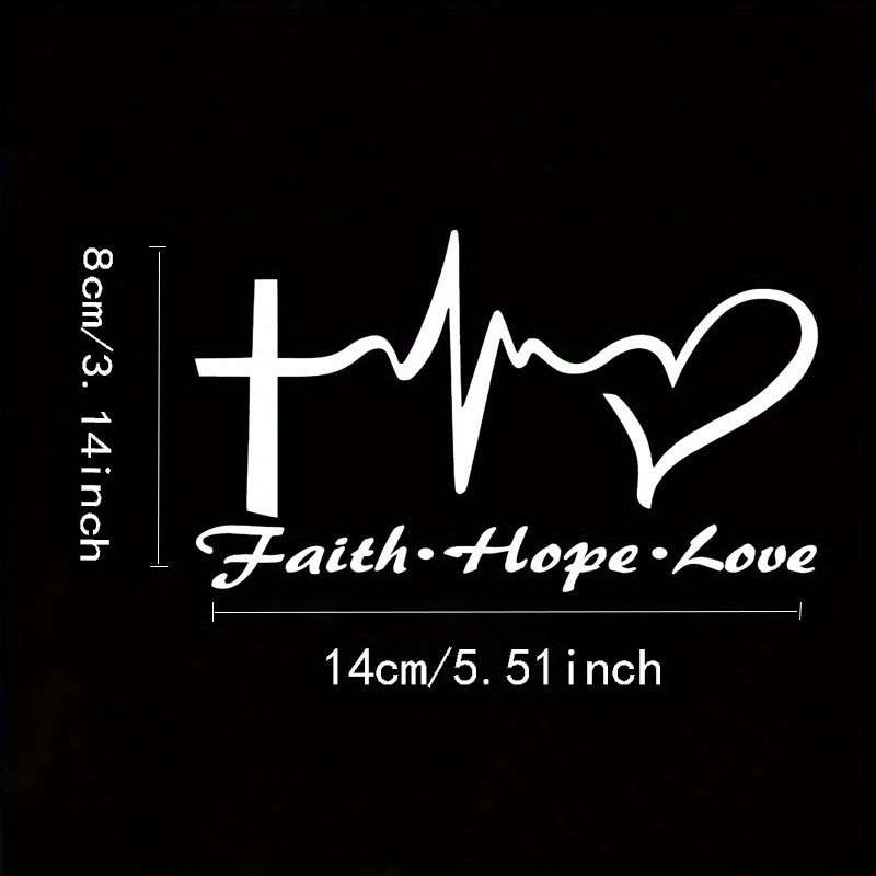 1pc Silvery White Jesus Christian Themed Stickers