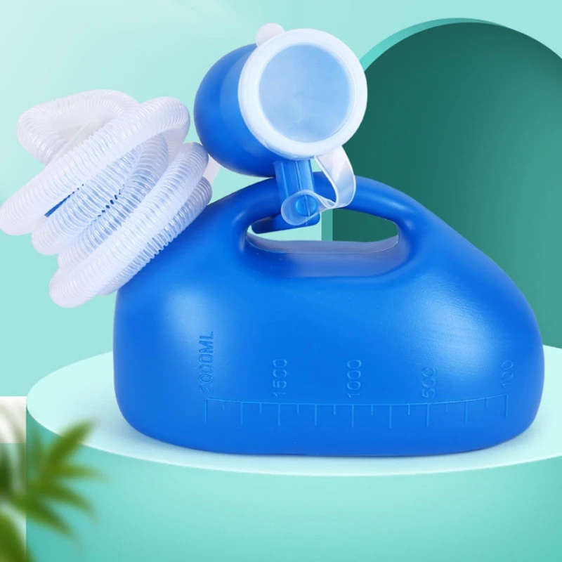 1pc Emergency Urinal In-Car Men's Urinal Portable Small Urinal Men's Large Plastic Urinal 2000ml