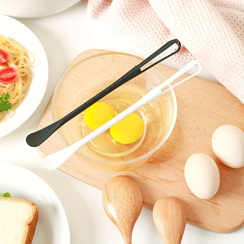 1pc Kitchen Multi-purpose Spoon Stir Stick Small Spoon With Egg Beater Household Egg Stir Sti