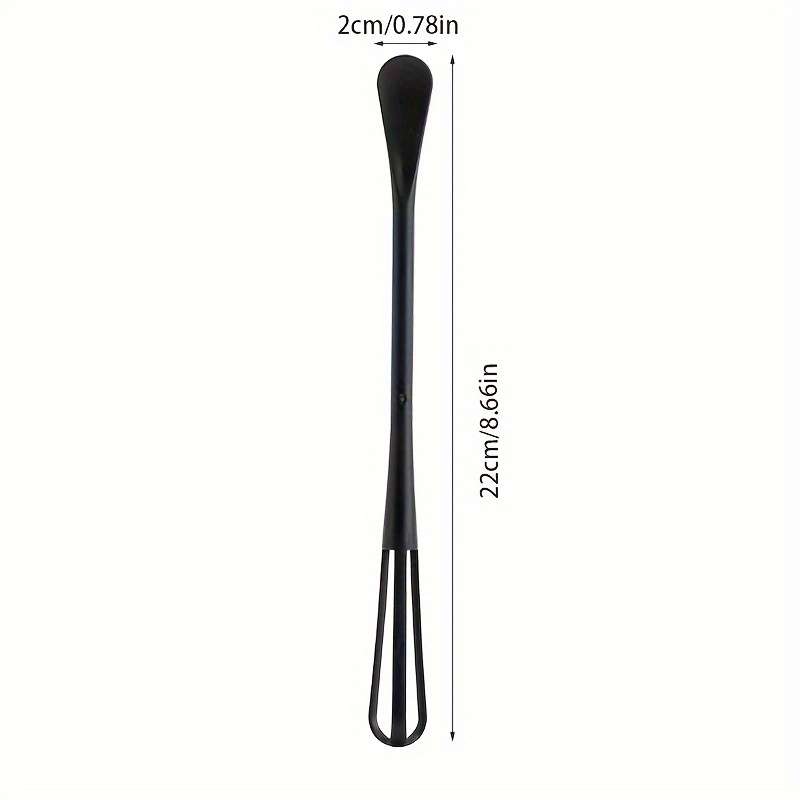 1pc Kitchen Multi-purpose Spoon Stir Stick Small Spoon With Egg Beater Household Egg Stir Sti
