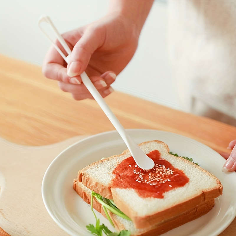 1pc Kitchen Multi-purpose Spoon Stir Stick Small Spoon With Egg Beater Household Egg Stir Sti