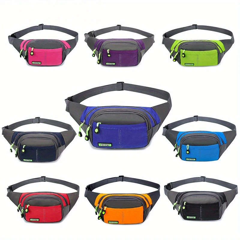 1pc Men's Multifunctional Mobile Phone Storage Waist Bag Outdoor Sports Running Chest Bag