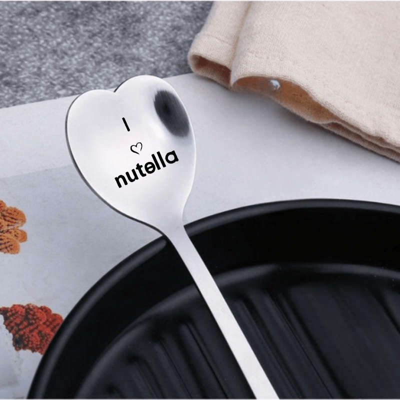 1pc Stainless Steel Spoon With A Heart Shaped Spoon As A Birthday Gift For Good Friends Valent