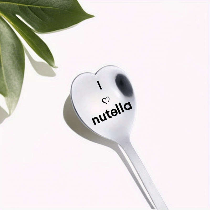 1pc Stainless Steel Spoon With A Heart Shaped Spoon As A Birthday Gift For Good Friends Valent