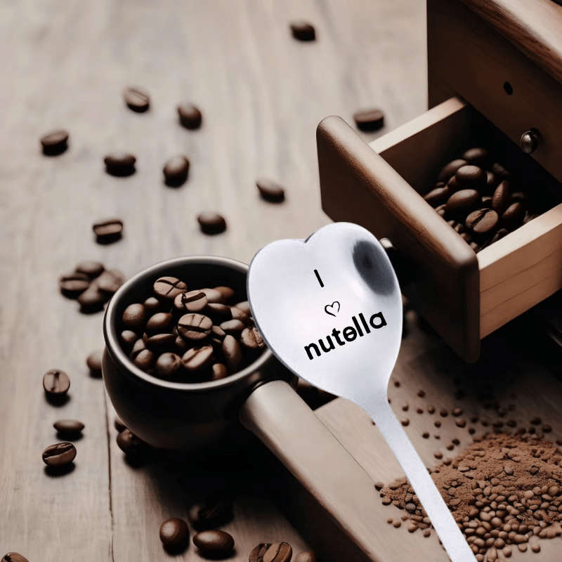 1pc Stainless Steel Spoon With A Heart Shaped Spoon As A Birthday Gift For Good Friends Valent