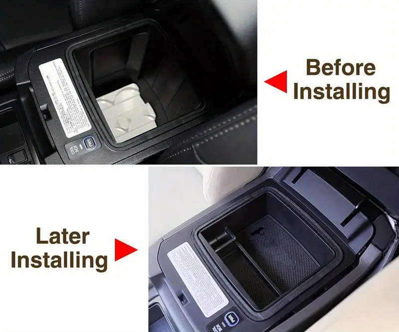 Car Armrest Box Secondary Storage Organizer For Toyota Land Cruiser Prado 120/150