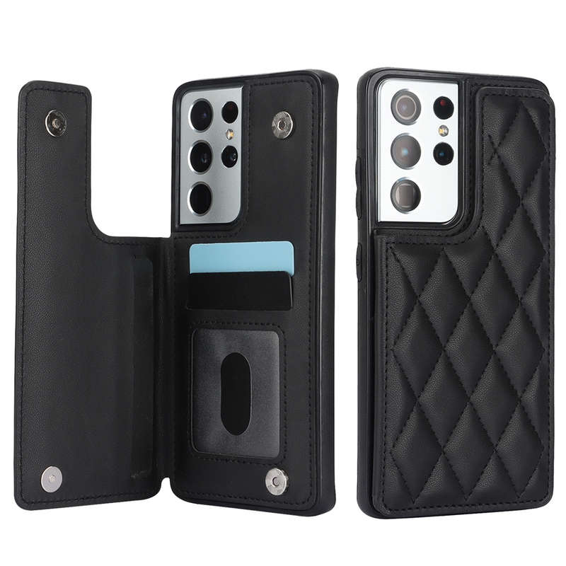 1pc Black For Samsung Galaxy S21 Ultra Phone Cases