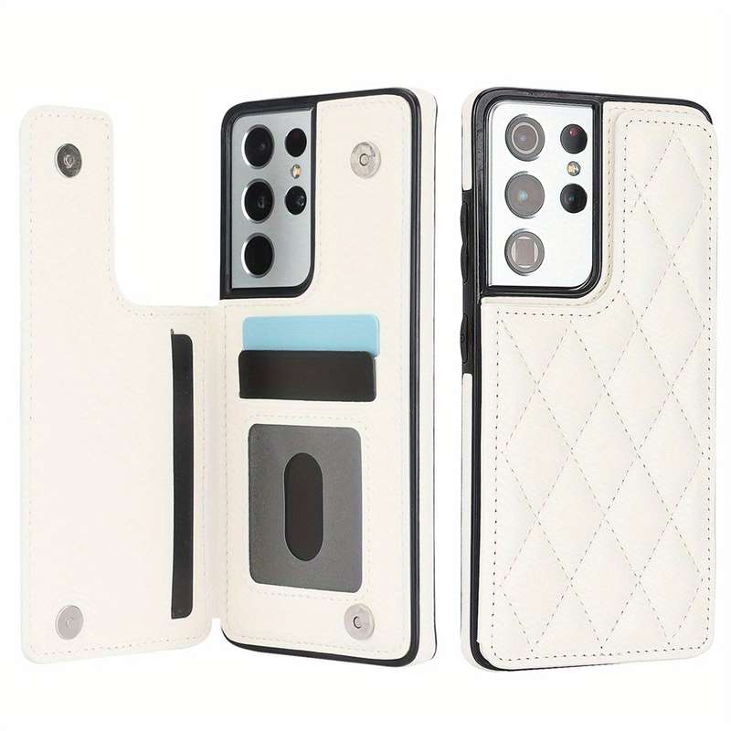 1pc White For Samsung Galaxy S21 Ultra Phone Cases