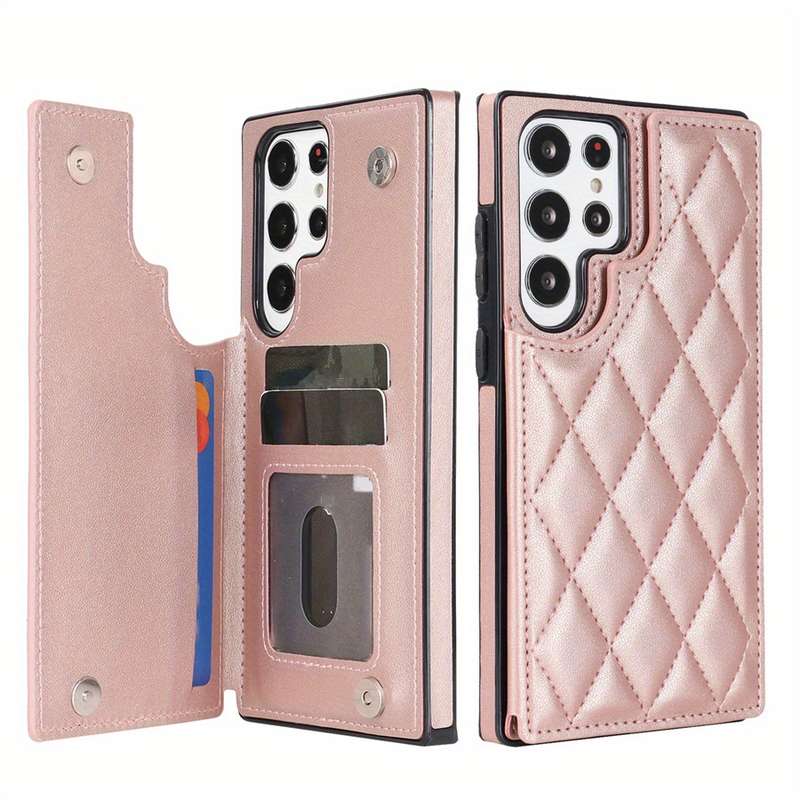 1pc Rose Golden For Samsung Galaxy S22 Ultra Phone Cases