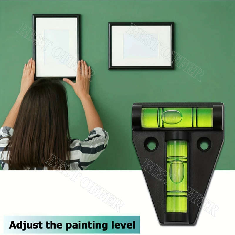 1pc Triangle Level Portable T Shaped Spirit Level Bubble Working Fixing