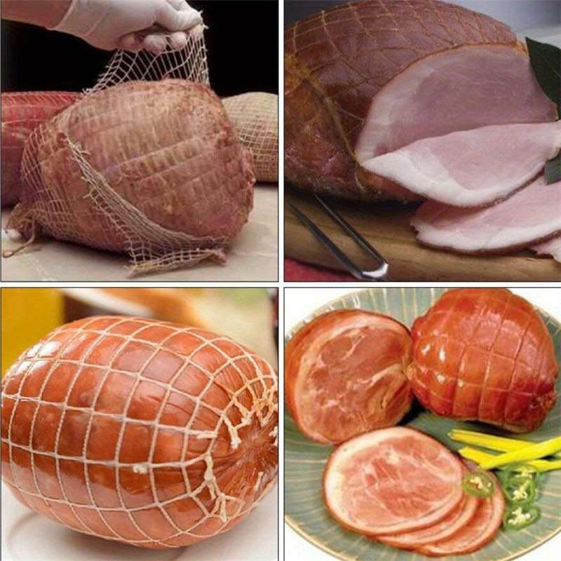 1pc Multi-Layer Elastic Meat Mesh Roll Durable Sock Rope for Smoked Meat Preparation Cooking