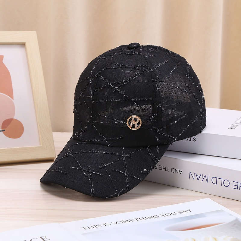 1pc Adjustable Breathable Baseball Caps with Stylish Geometric Pattern Lightweight Polyester Sun