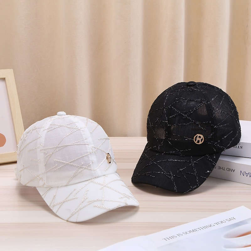 1pc Adjustable Breathable Baseball Caps with Stylish Geometric Pattern Lightweight Polyester Sun