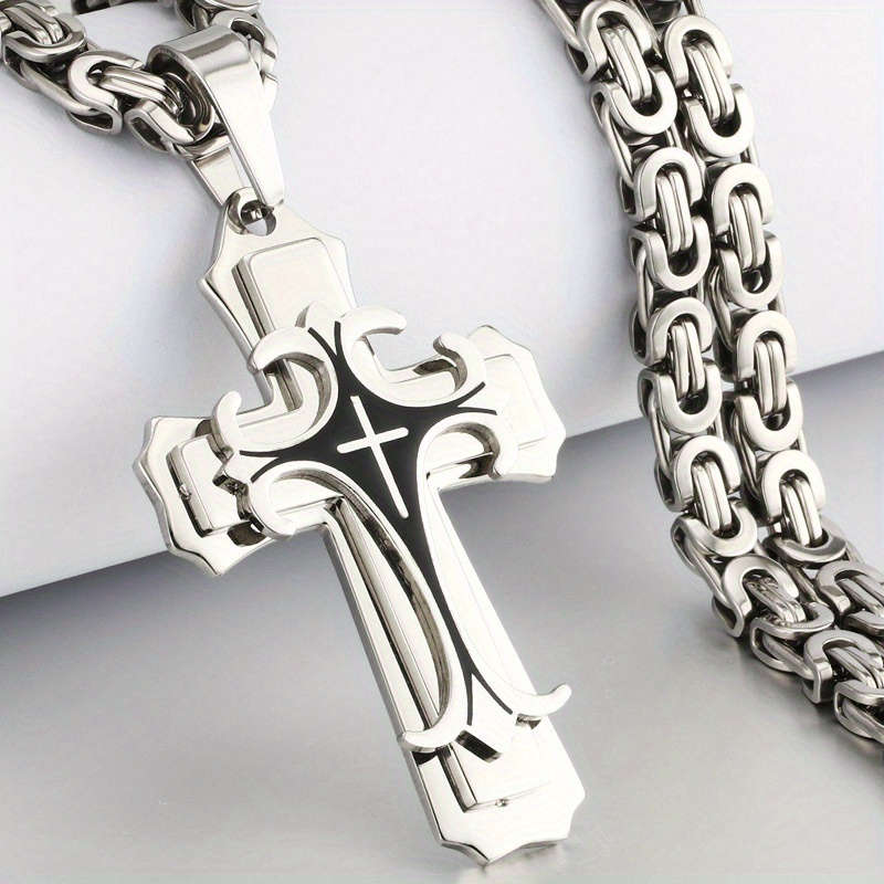 1 Piece White Golden Jesus Theme Pendant