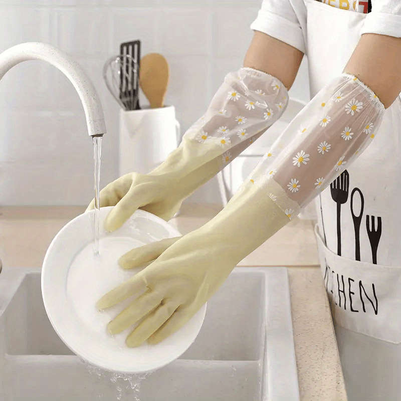 1 Pair Random Color Household Cleaning Gloves