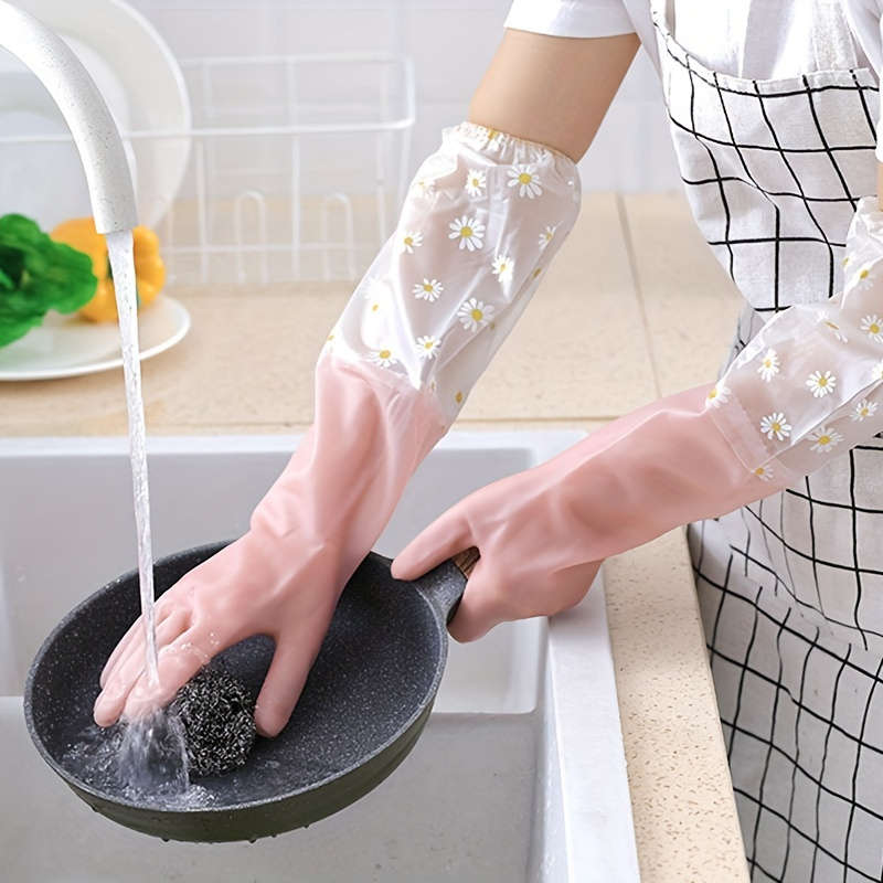 1 Pair Random Color Household Cleaning Gloves