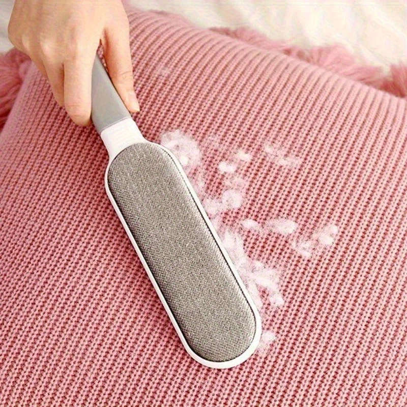 1pc Reusable Lint Brush Double-sided Pet Hair Removal Brush Manual Electrostatic Sticky Lint Pet Hai