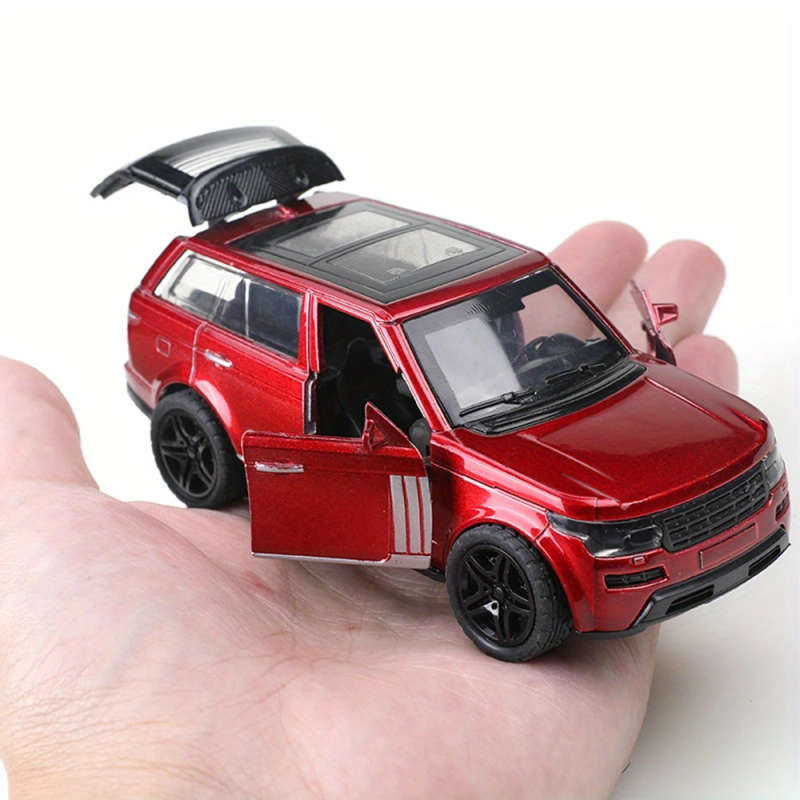 1pc Scale Alloy Off-Road Car Model a Decorative Piece for Cakes That Can Move Back