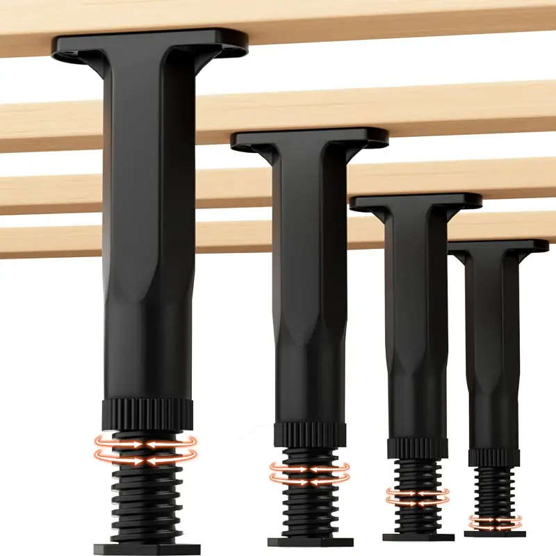 4-Pack Adjustable Bed Frame Support Legs