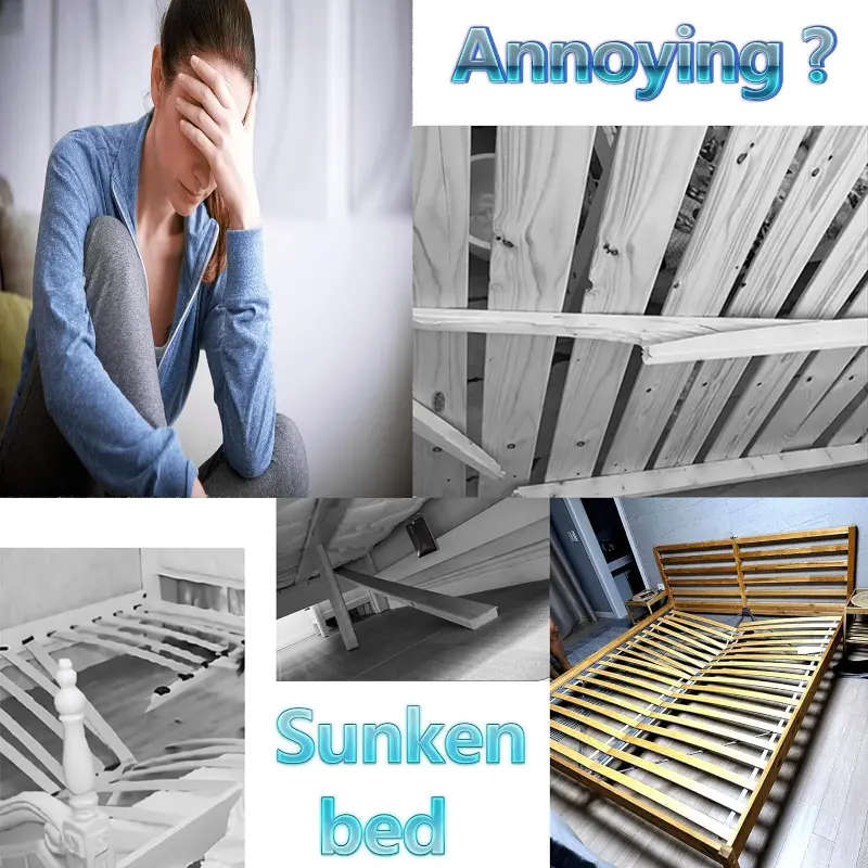 4-Pack Adjustable Bed Frame Support Legs