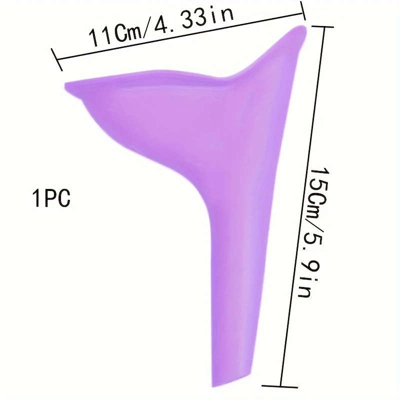 1pc Portable Female Urination Device Women Standing Pee Funnel Reusable Lightweight Emergency Urinal