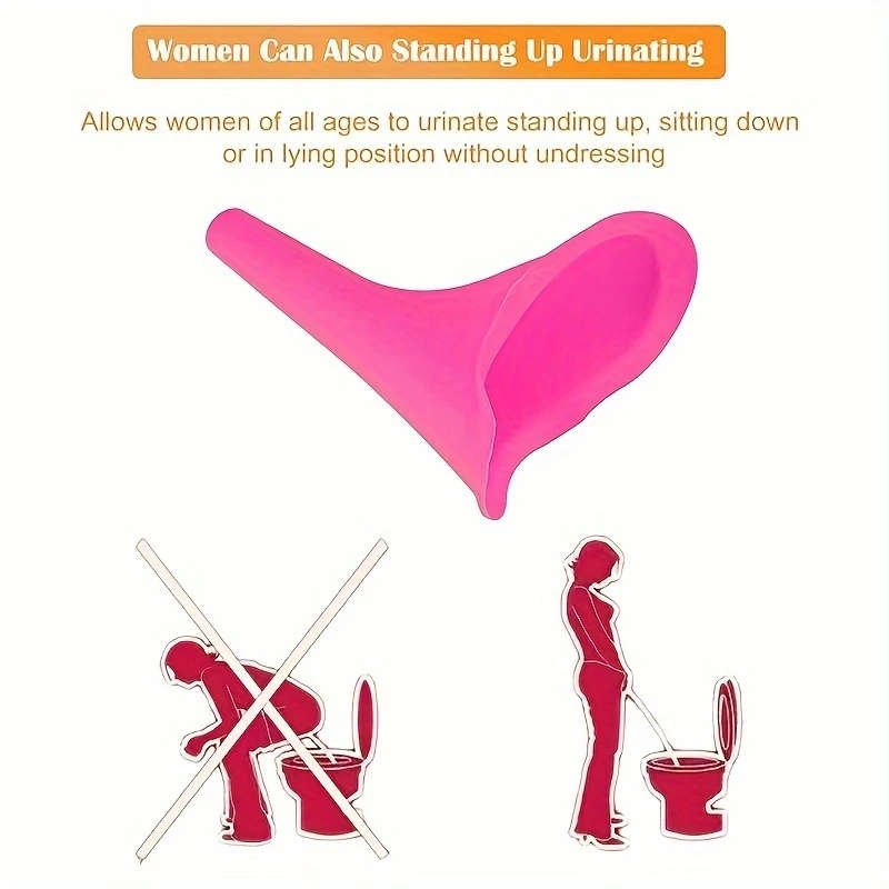 1pc Portable Female Urination Device Women Standing Pee Funnel Reusable Lightweight Emergency Urinal