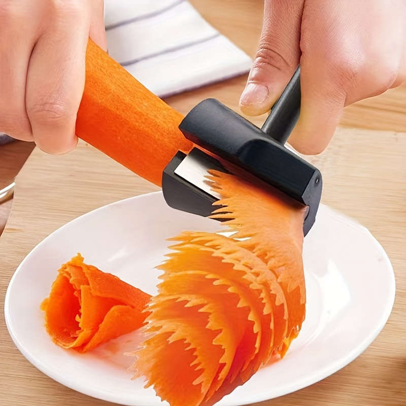 1pc Multifunctional Spiral Roller Creative Cucumber Carrot Cutter Fruit And Vegetable Knife