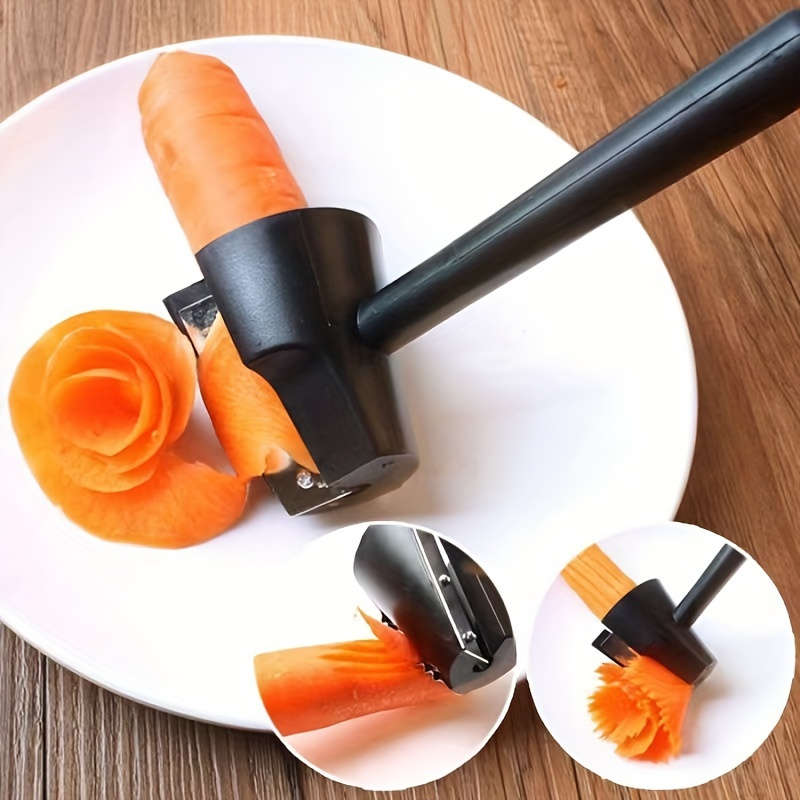 1pc Multifunctional Spiral Roller Creative Cucumber Carrot Cutter Fruit And Vegetable Knife