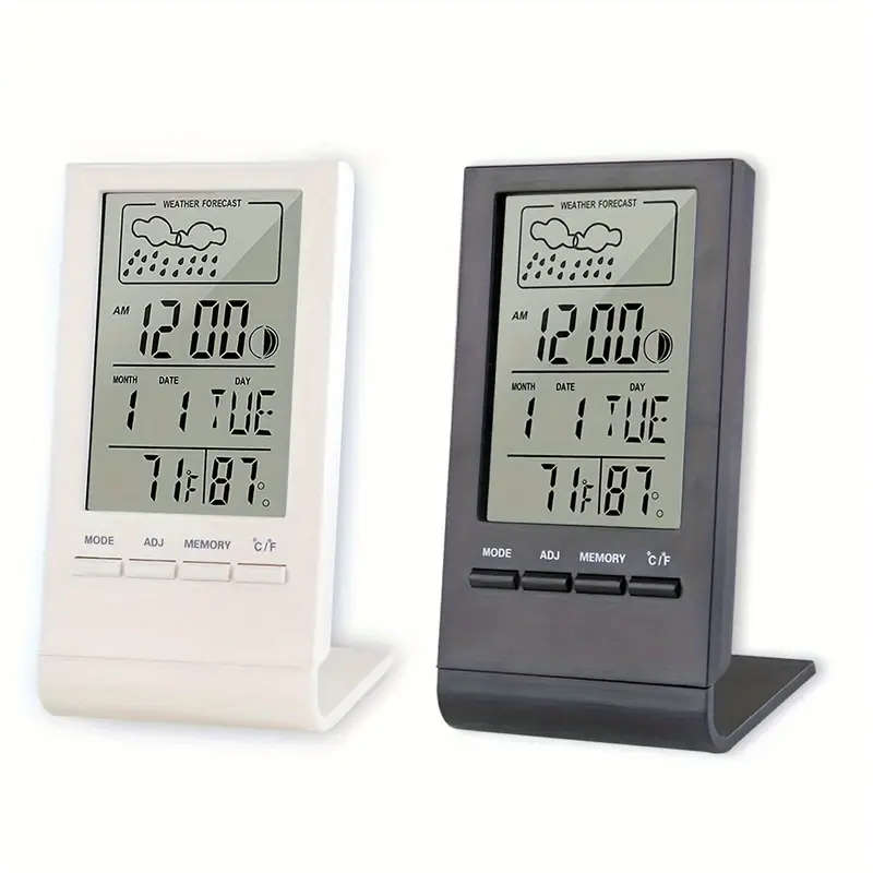 1pc Digital Thermometer Hygrometer With Large LCD Display Temperature Humidity Monitor Sensor Calibr